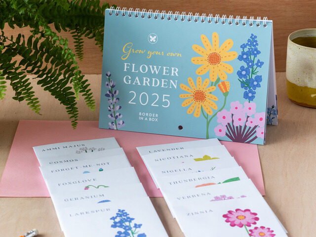 Flower seed calendar 2025