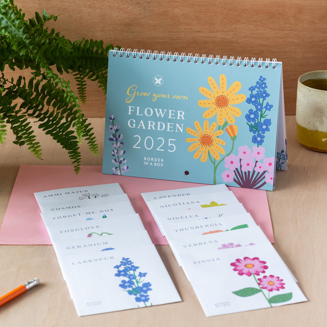 Flower seed calendar 2025