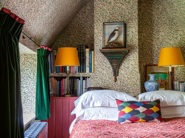 A cosy Cotswold cottage bedroom from At Home in the Cotswolds