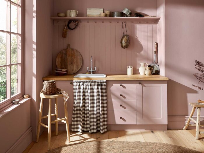 Colour drenching is a popular paint effect that gives a room a cosy feel