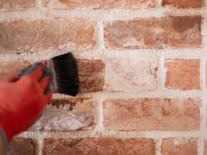 To soften the look of bricks you can limewash them