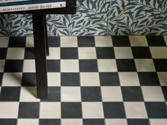 Checkerboard tiles from Ca' Pietra