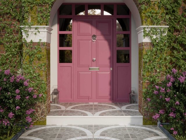 An upgraded front door, fresh tiling and plants are all exterior decorating ideas to add value to your home