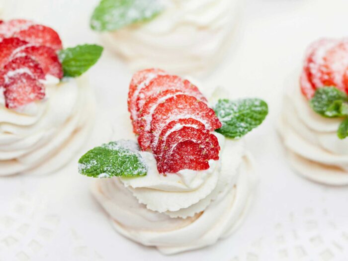 Tiny individual meringues are an easy to make showstopper dessert you can cheat with