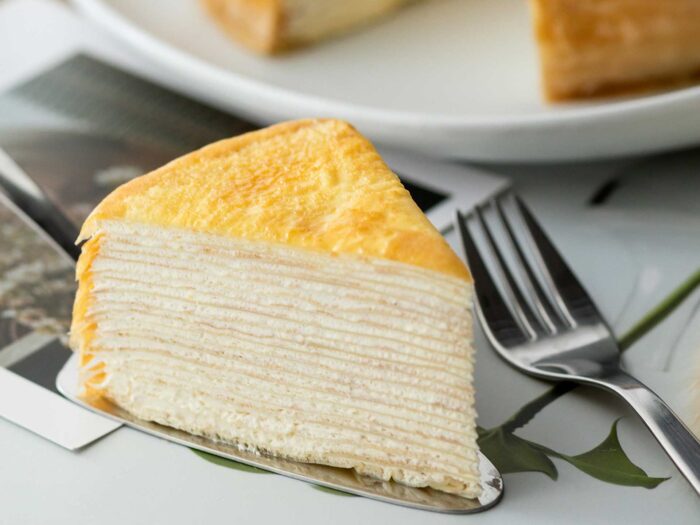 A crepe cake will plenty of layers will impress your guests at a summer garden party