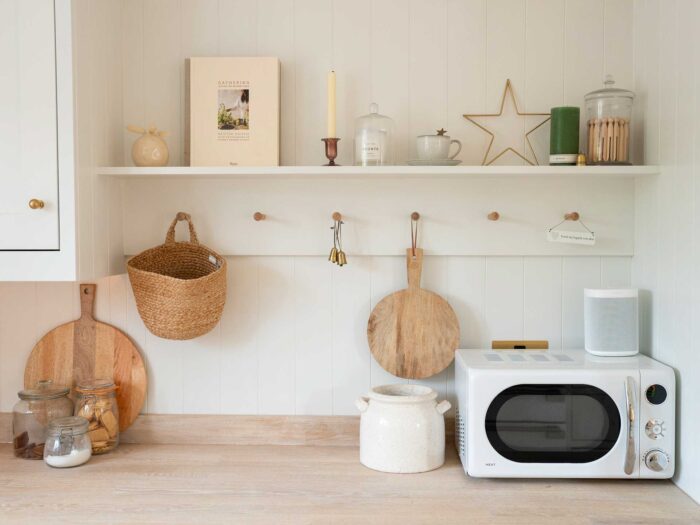 A tidy kitchen, as part of a closing shift cleaning routine