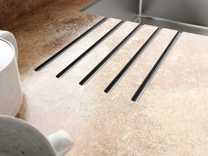 Worktop grooves are a simple but effective way of draining water off the surface