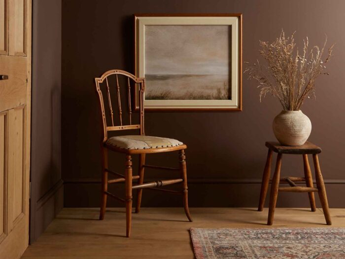 Elderton is the warming brown tones on the walls for Graham & Brown's Colour of the Year 2025