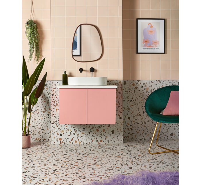 Don't forget your bathroom when it comes to dopamine decor