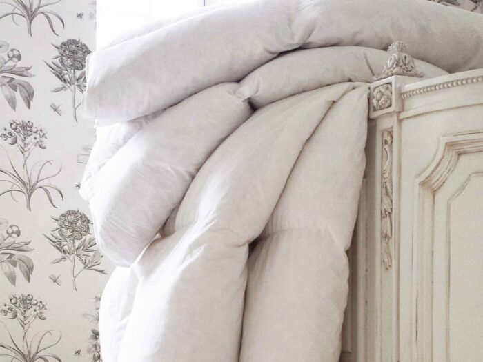 Bring in the new season with a goose feather and down duvet