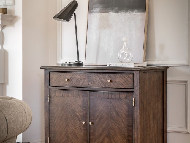 dark wood sideboard by French Bedroom Company